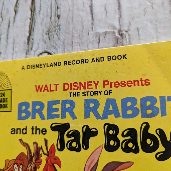 Disneyland Record & Read Along Book - Brer Rabbit and the Tar Baby Vintage 1971 - Picture 3 of 8